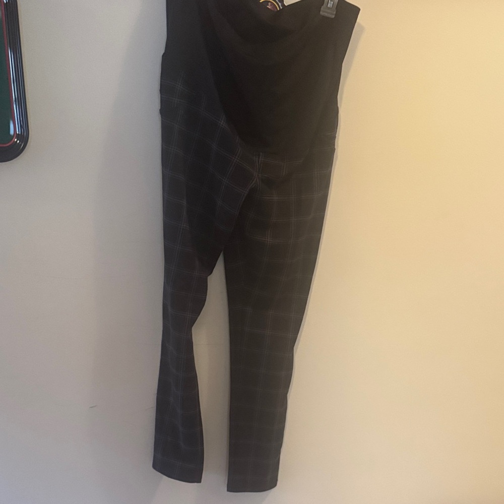 Isabel Maternity by Ingrid & Isabel Black Plaid Skinny Pants